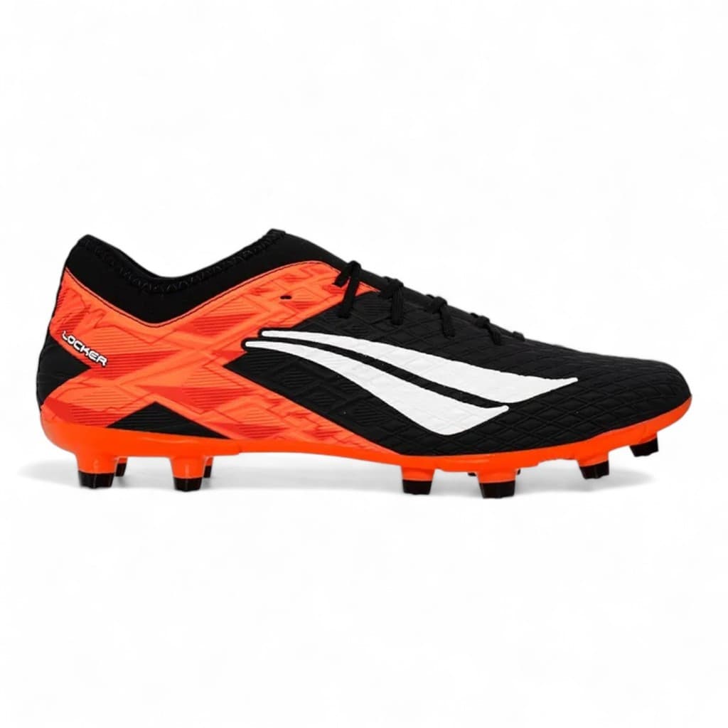 Chuteira Campo Infantil Penalty RX Locker 3 Preta com Laranja