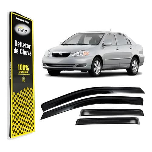 Calha De Chuva Toyota Corolla Sedan 2003 A 2007 4 Portas