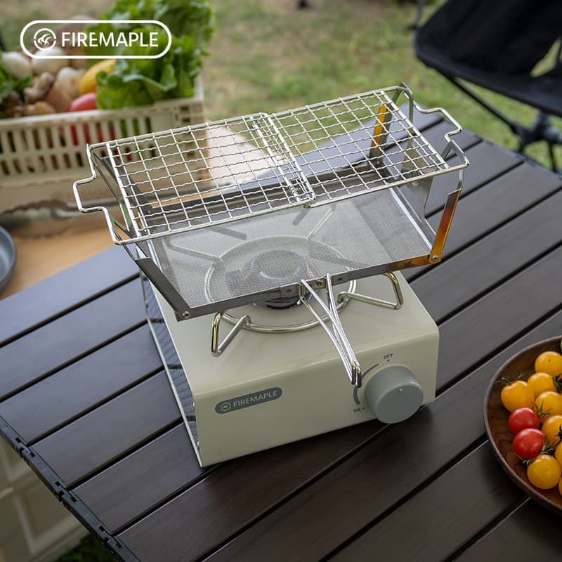 Fogo-maple bordo pendurado pão grelhar Net acampamento ao ar livre piquenique de aço inoxidável fogo direto grelhar torr