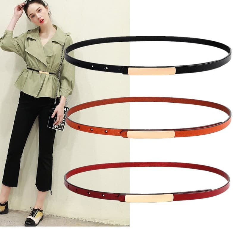 Cinto feminino combinando saia decoração cinto fino saia feminina combinando fivela longa cinto de couro genuíno cinto f