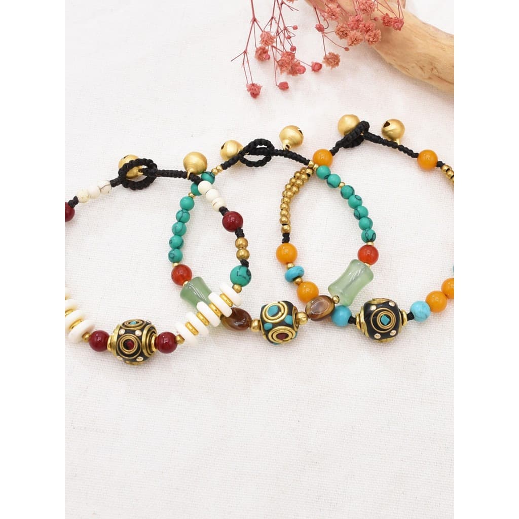 Estilo étnico Retro tibetano trançado pulseira estilo exótico Yunnan Lijiang jóias de viagem antigo sino jóias