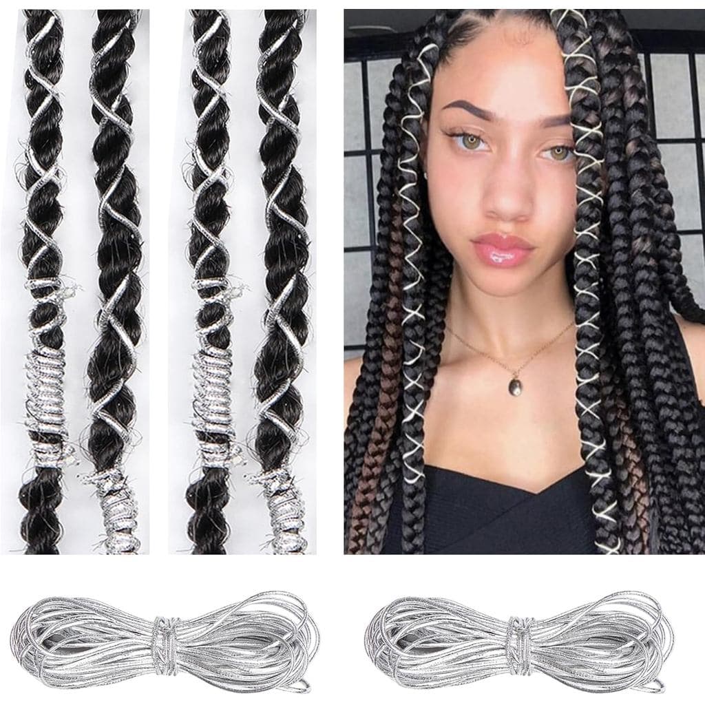 Fios de Cabelo para Tranças, Cordões Elásticos, Dreadlocks, Faixa de Cabelo Elástica, Ornamento de Estilo, Decoração Sus