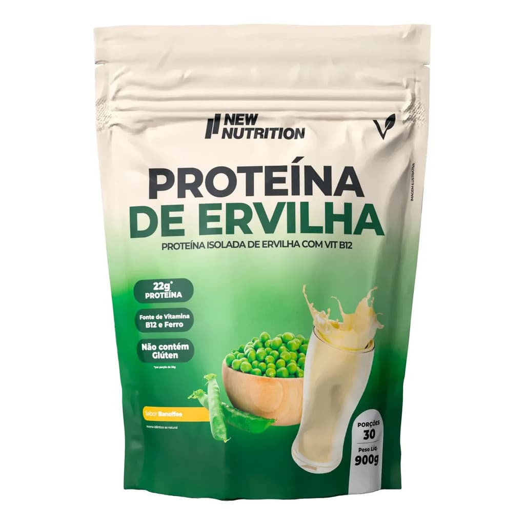 Proteína De Ervilha Vegana 900g Newnutrition Banoffe