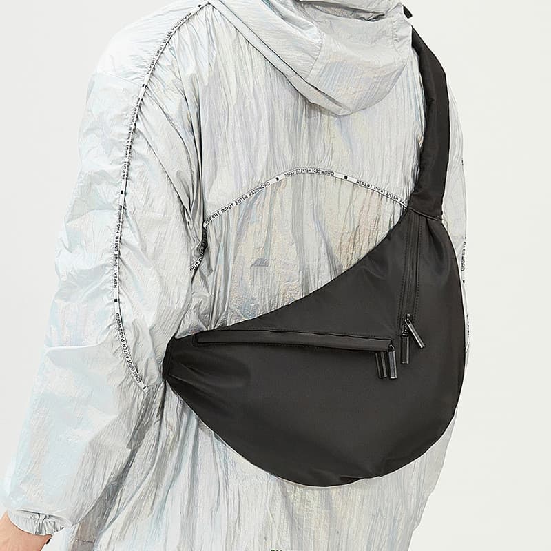 Japonês na moda banda larga bolinho saco mensageiro masculino Oxford pano de um ombro saco de lona de grande capacidade