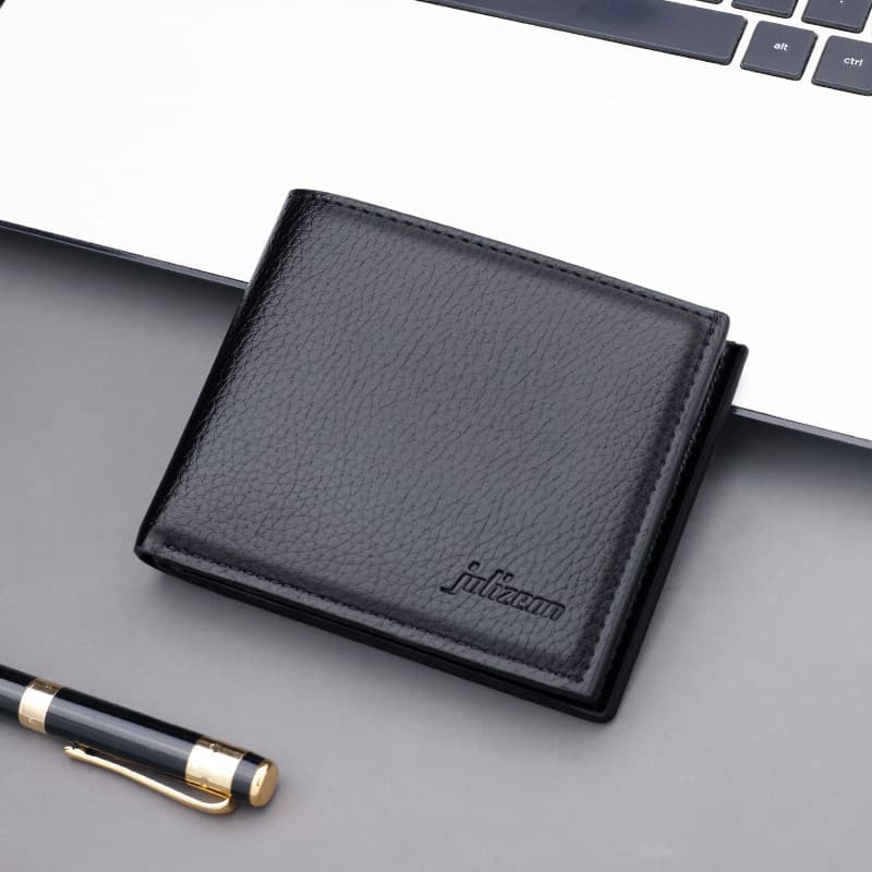 Carteira masculina estilo curto Street Wear com zíper carteira masculina estudante simples pode segurar carteira de moto