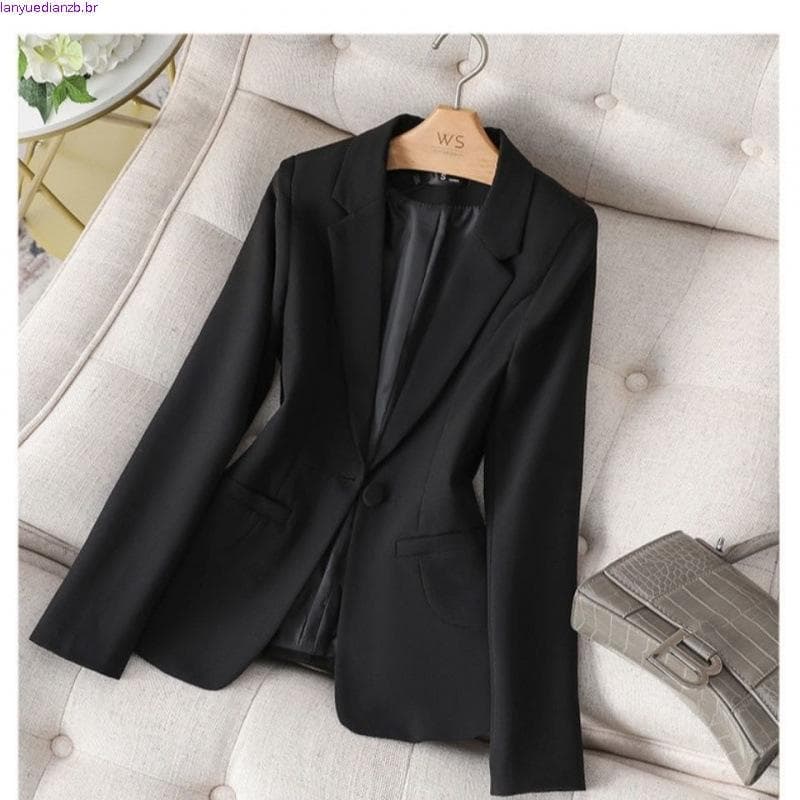 Mulheres Casual Padrão Liso Blazer LNA73408