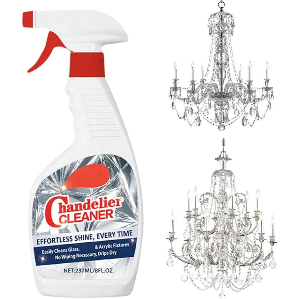 Limpador de lustres em spray seco, sem necessidade de enxágue, o limpador de lustres de cristal remove facilmente a poei