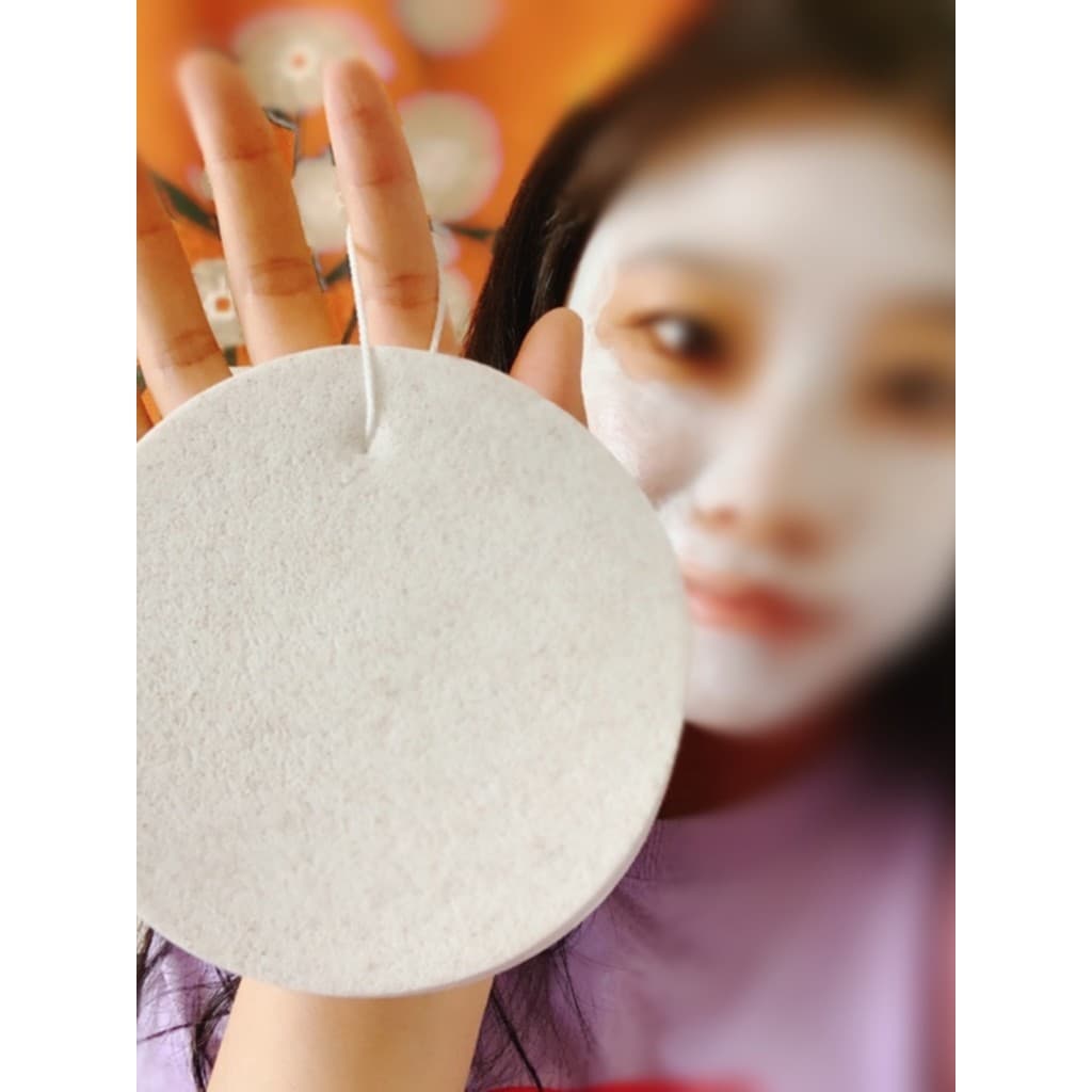 Grande lavagem facial algas marinhas limpeza Puff limpeza profunda pequeno favo de mel delicado grânulos de algas marinh
