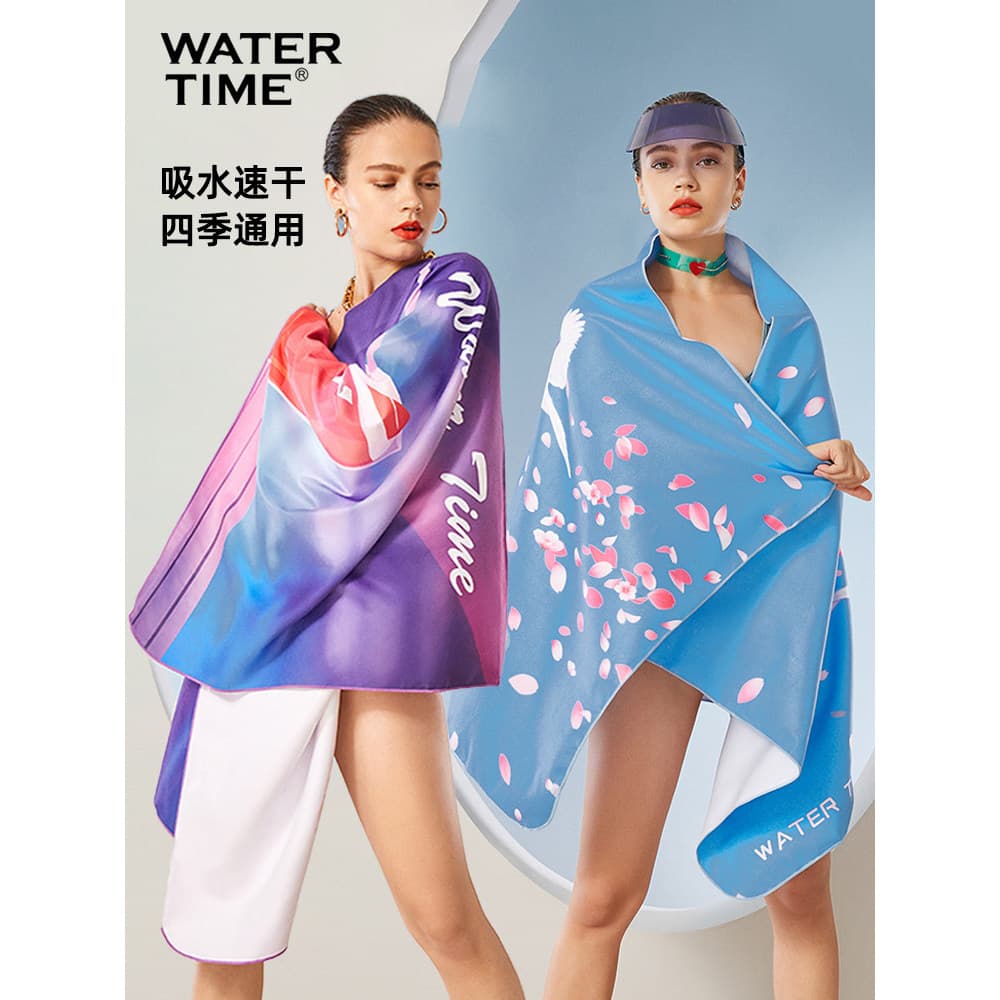 WaterTime natação toalha de banho de secagem rápida absorver água não pode cair toalha feminina Fitness conveniente prai