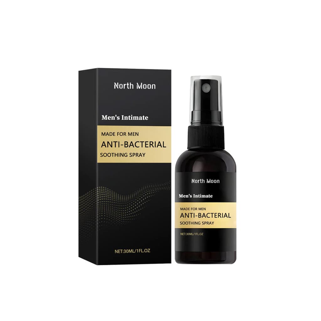 Spray de cuidados corporais masculinos North Moon alivia suavemente o desconforto corporal diário, cuidados masculinos