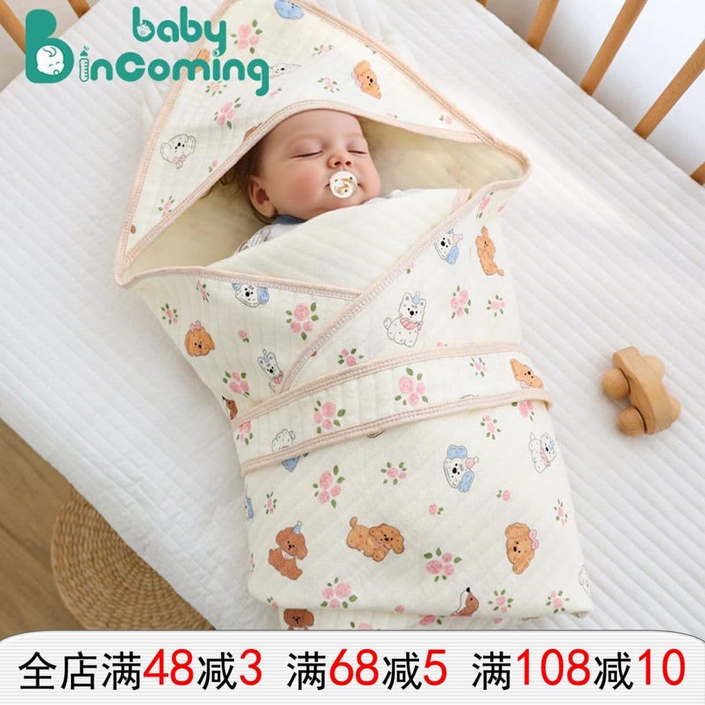 Colcha de bebê recebida primavera outono estilo colcha de quarto de bebê recém-nascido tipo algodão de ar respirável lav