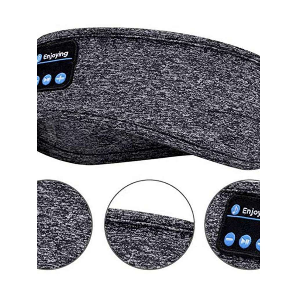 Sono fone de ouvido Bluetooth lenço bandana música sem fio esportes bandana embutido sono música máscara de olho