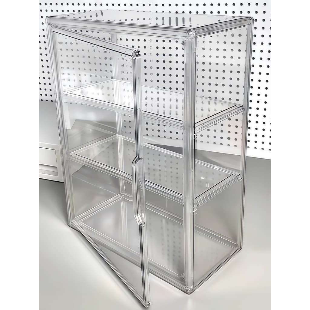 Caixa de armazenamento de mesa pequena dor gabinete barra Chirp arrumado Display plástico transparente acrílico Anti-poe