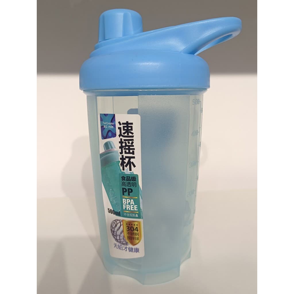 Copo shaker proteína em pó 500ML Combolai Milkshake copo plástico ao ar livre Fitness esportes copo de água shaker copo