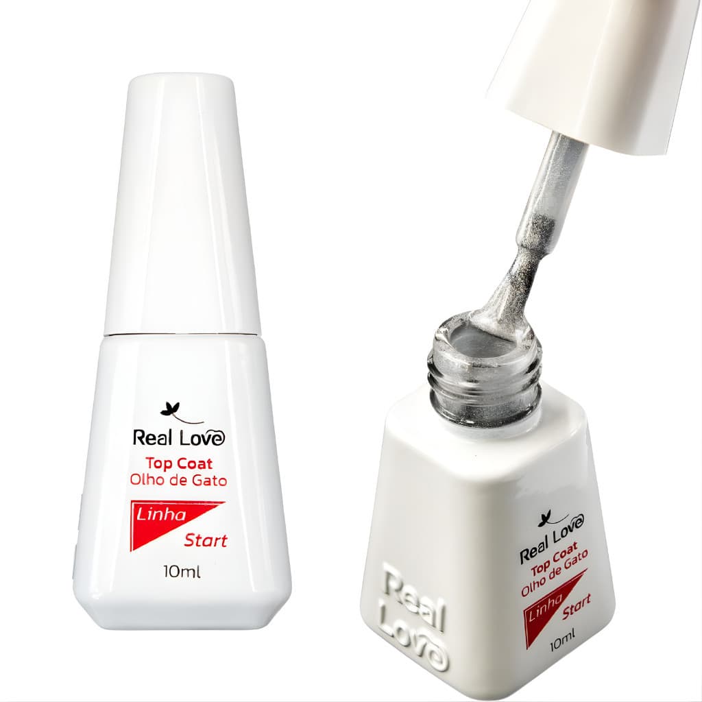 Top Coat Olho De Gato Refletivo Magnetico 10ml - Real Love