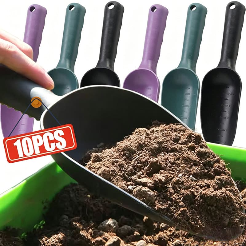 Pá De Plástico De Alta Resistência De 10-2 Unidades-Ferramenta De Escavação-Suprimentos De Jardim-Transplante-Multiuso-C