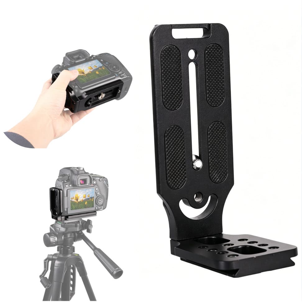 Plate Para Tripé Câmera Na Vertical L Suporte