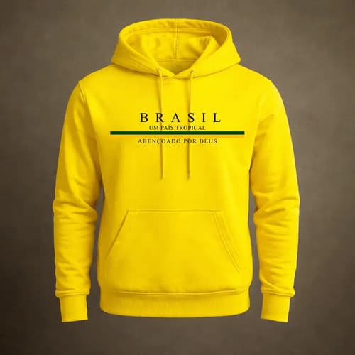 Moletom Do Brasil Blusa De Frio Canguru Casaco Unissex