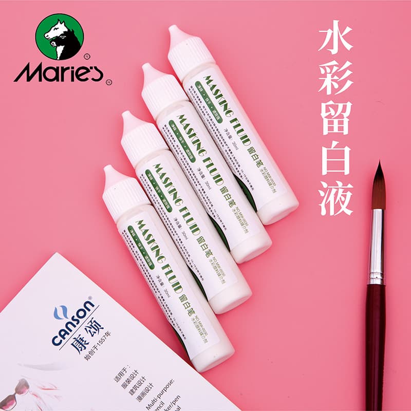 Marley Marca Branqueador Líquido 30ml Tinta Aquarela Tinta Aquarela Caneta Branqueadora Dedicada Cobrindo Líquido Agente