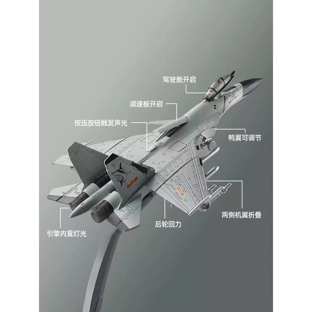 Changchun exposição aérea lembrança J-20 avião modelo simulação liga J-15 Stealth lutador menino brinquedo modelo de avi