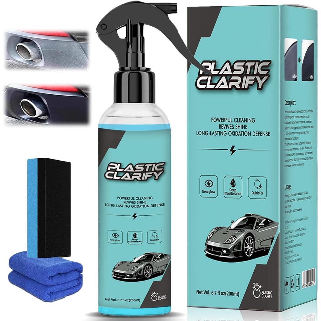 Restaurador de plásticos e interiores de automóveis, kit de restauração automotiva, usado para renovar plásticos, couro,
