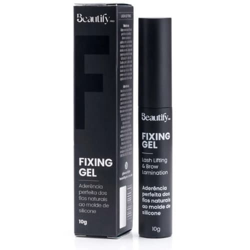 Gel Fixador Fixing Gel Beautify Pro 10g Cola Para Lash Lifting Cílios Adesivo Pad Retenção Fixação