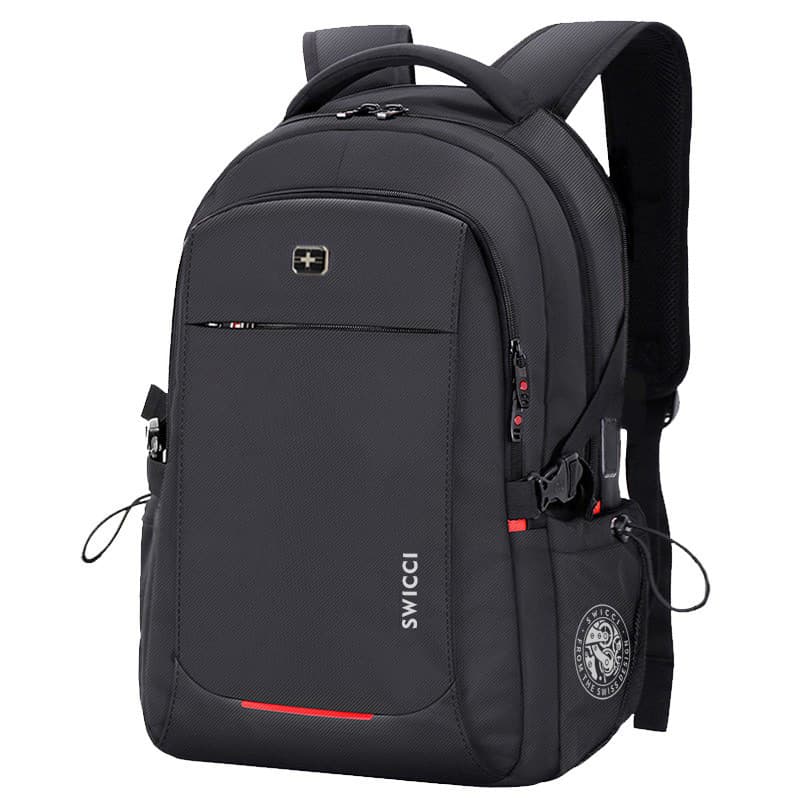 Swiss sargento faca mochila masculina simples All-Match Casual saco de computador júnior estudante do ensino médio saco