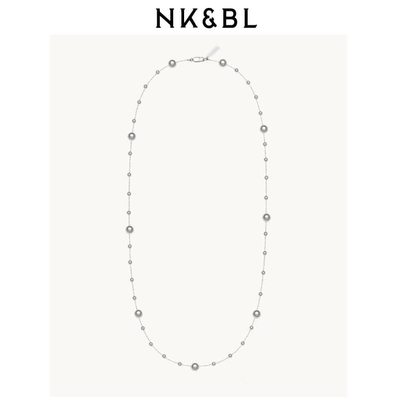 Zhao Lusi mesmo estilo Original Gypsophila pérola colar feminino empilhado usar mais moda nicho Design luz luxo camisola