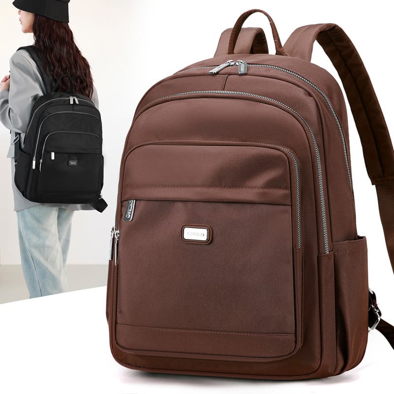Cor sólida simples mochila senhoras Oxford pano moda grande capacidade saco de viagem lazer estudante mochila saco escol