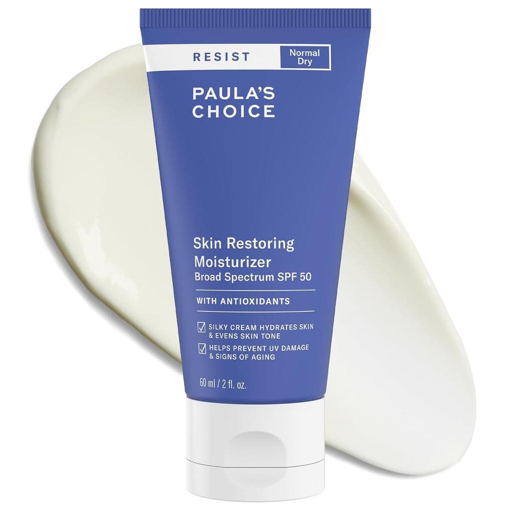 Paula's Choice RESIST Hidratante Restaurador da Pele com FPS 50, Proteção UVA e UVB, Manteiga de Karité e Niacinamida, P