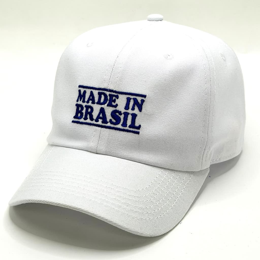 Boné Made In Brasil Bordado Copa do Mundo Dad Hat Premium Unissex Aba Curva Praia Verão Surf Casual