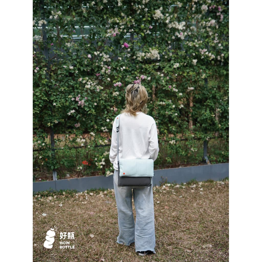 Boa garrafa HowBottle {Bolsa de travesseiro} Mensageiro de um ombro Bolsa de computador elegante e ecologicamente corret