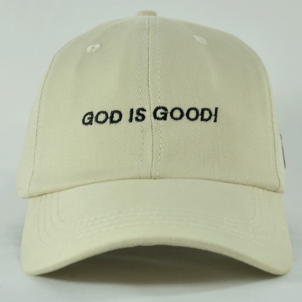 Boné God Is Good Moda Culto Dad Hat Aba Curva Ajustável Casual Religioso Premium Fé Gospel