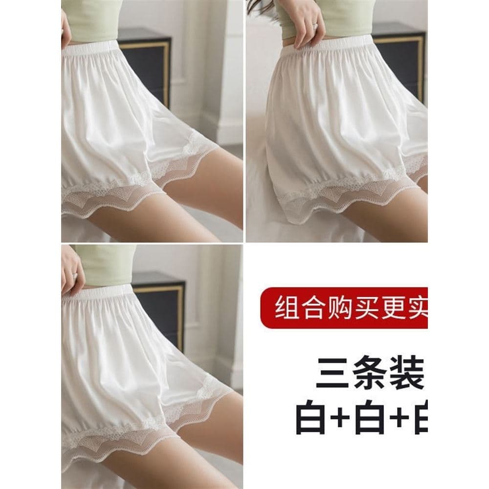 Verão solto calças de renda feminina Anti-reflexo Leggings feminino seda gelo cintura alta não-ondulação estilo fino jk