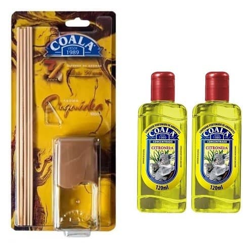 Kit Coala 1 Difusor Orqu�dea  e 2 Ess�ncias Citronela