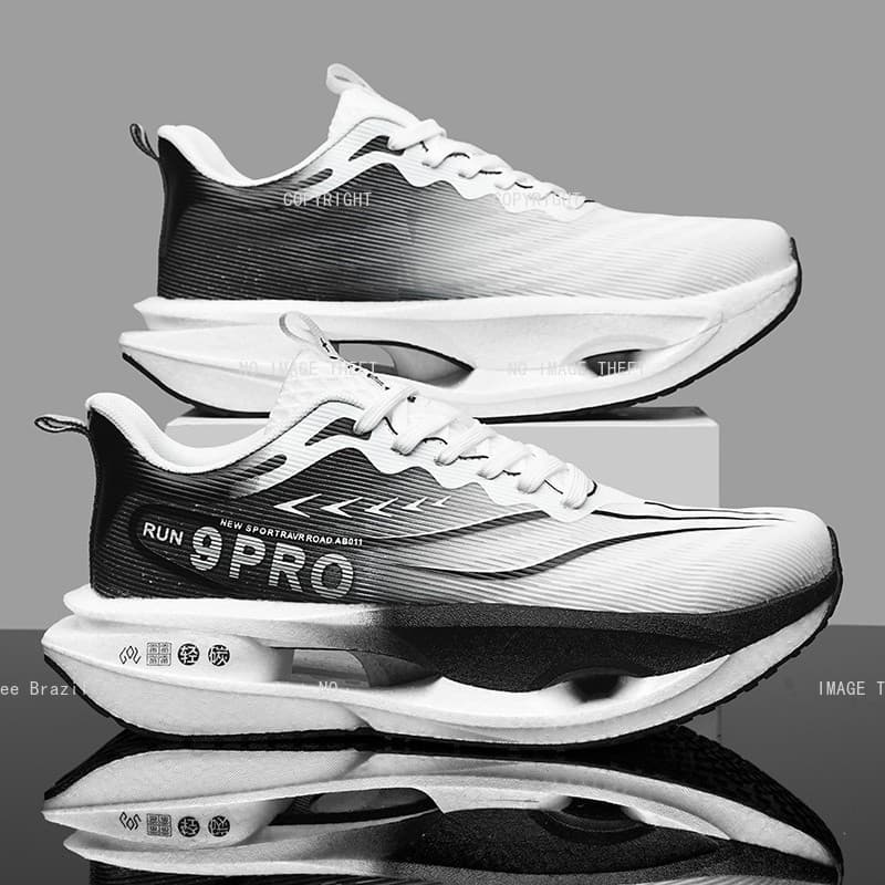 Novos Tênis de Corrida Masculinos e Femininos para o Outono, Tênis Esportivos com Placa de Carbono, Tamanhos 35-45