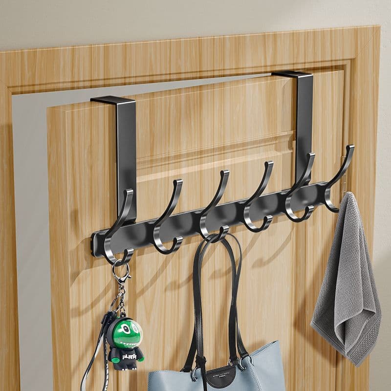 Gancho de porta atrás da porta cabide de porta sem perfuração quarto bens saco de roupas Rack de armazenamento gancho Un