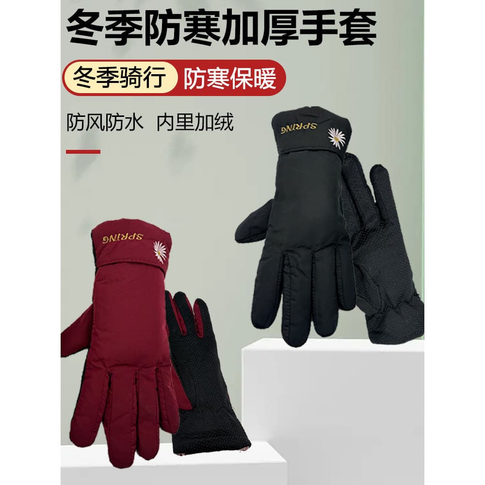 Homens mulheres luvas de carro elétrico casal inverno bateria carro motocicleta Handguard estilo inverno ciclismo à prov