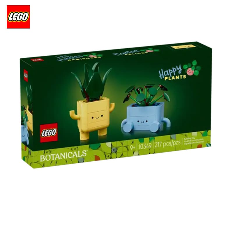 LEGO LEGO 10349 Planta Feliz Vaso de Plantas Meninos Meninas Decoração de Interiores Blocos de Construção Montados Brinq