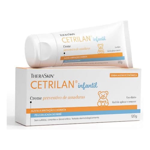 Creme Cetrilan Pomada Assadura Infantil Pele Delicada Bebê 120g Theraskinw