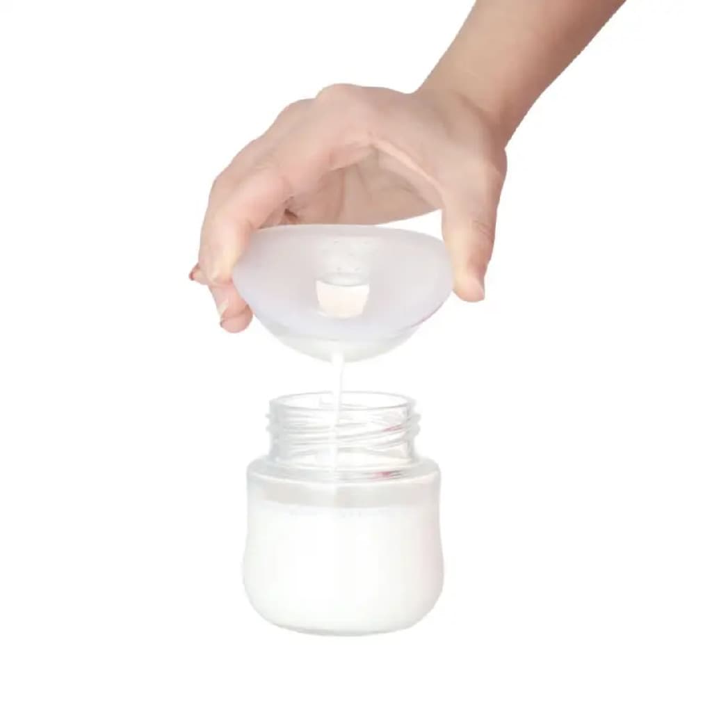 Kit 2 Concha Coletora De Leite Materno Amamentação Base Silicone Antivazamento Protege Bico Seios