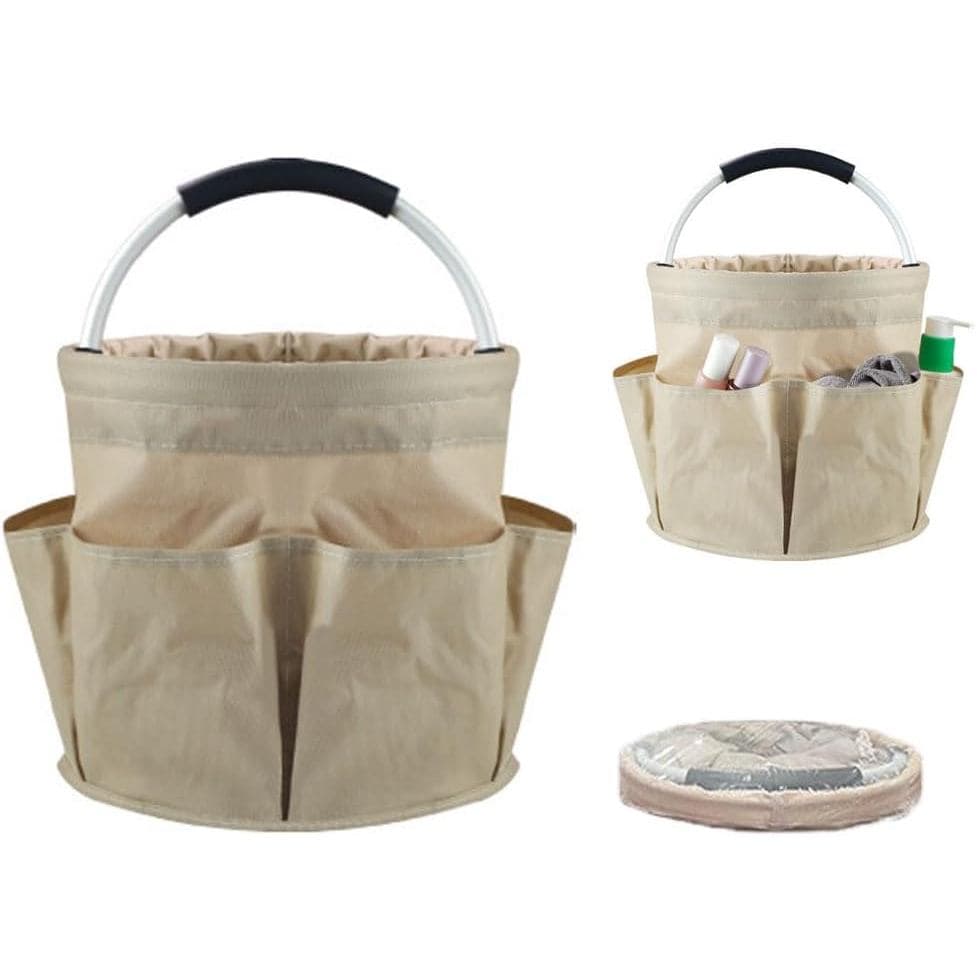 Bolsa de Jardinagem, Bolsa de Armazenamento de Ferramentas de Jardim Dobrável com 6 Bolsos Externos, Resistente ao Desga