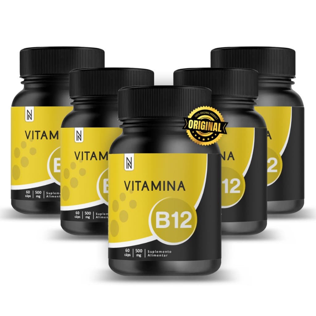 KIT 5X VITAMINA B12 HIDROSSOLÚVEL NATURALY