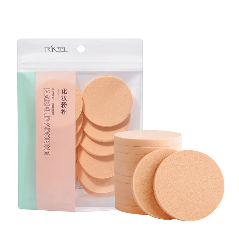 Chuanqier 12 peças conjunto esponja de maquiagem molhado puff esponja puff maquiagem fundação pó seco molhado seco BB cr
