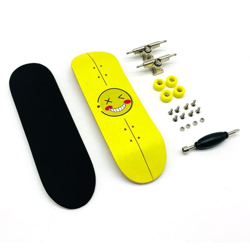 Skate De Dedo De 30 Mm Com 5 Camadas De Suporte De Liga De Madeira De Bordo E Roda De Rolamento