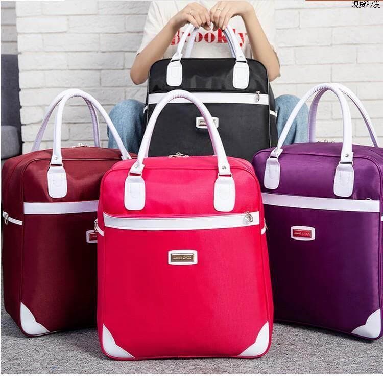 Bolsa de viagem Bolsa de bagagem de curta distância pode cobrir carrinho à prova d'água Oxford pano dobrável bolsa de vi