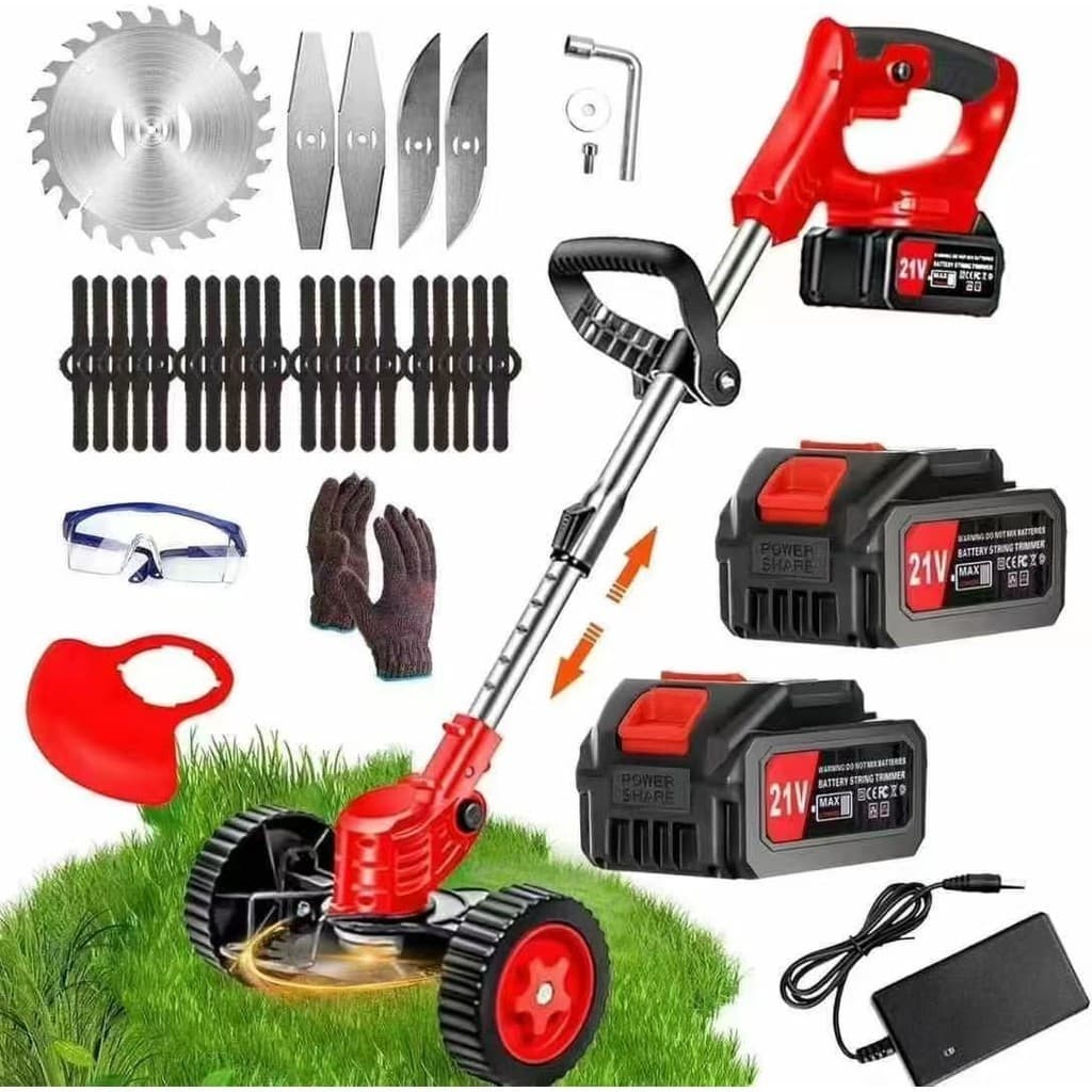 Aparador Cortador De Grama /Roçadeira Elétrica 1800w Bateria de Lítio 48V