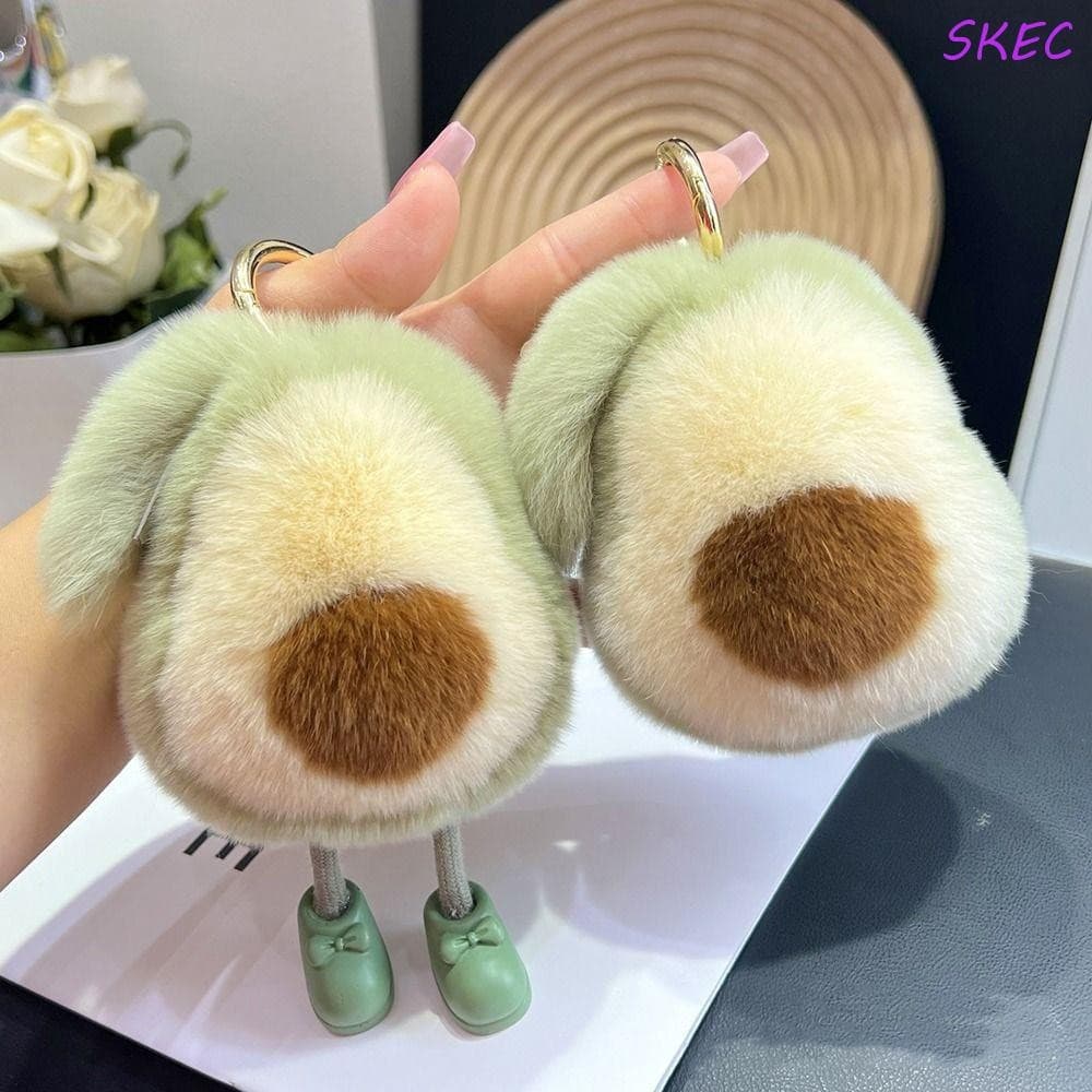 SKEC Porta-Chaves Presentes Bonito Imitação De Lã Acessórios Do Carro Bola De Pelúcia Brinquedo Crianças Pendurado Model