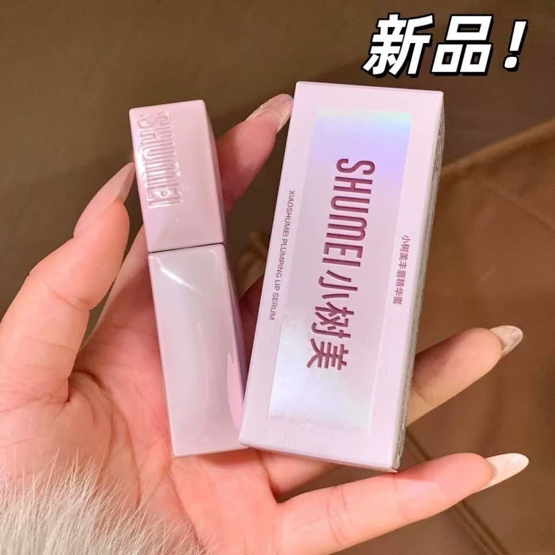 Xiaoshumei PDRN Essence Enhanced Lip Gloss L02 Espelho Lip Glaze L07 Batom Lip Gloss Batom Água Gloss Rosa