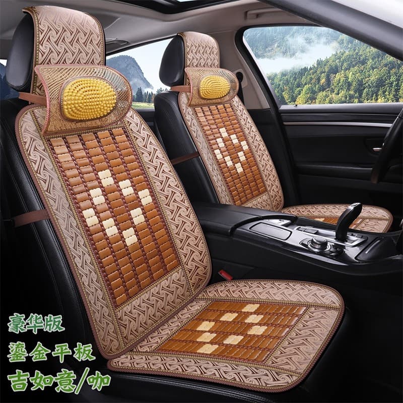 Almofada de assento de carro Mahjong de bambu de verão wuling Rongguang capa de assento de fileira dupla luz Photocar Li